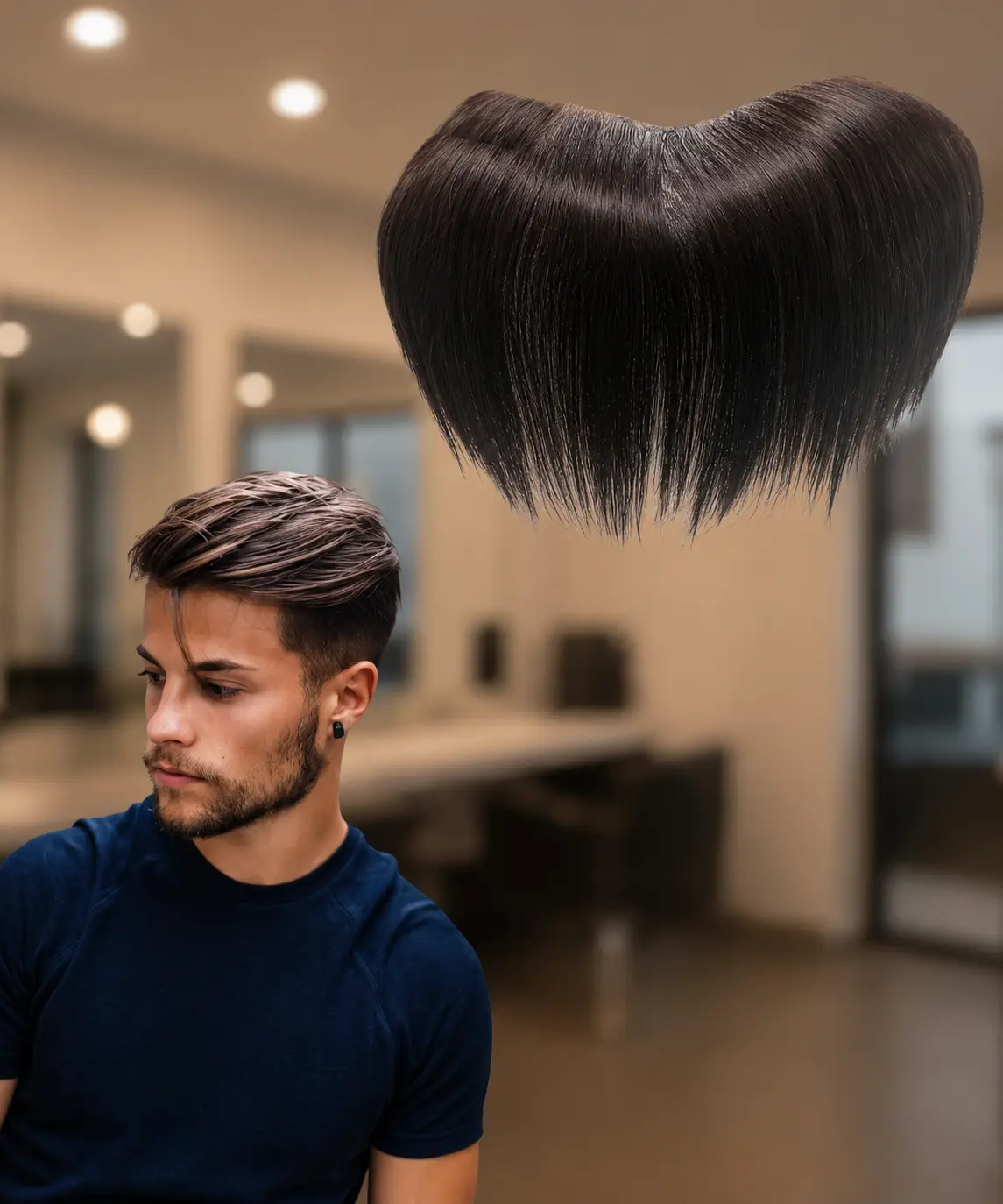 Modelo de prótese capilar masculina 05